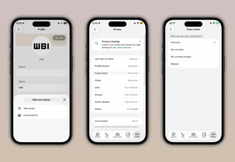 WhatsApp testa recurso de foto de capa para perfis