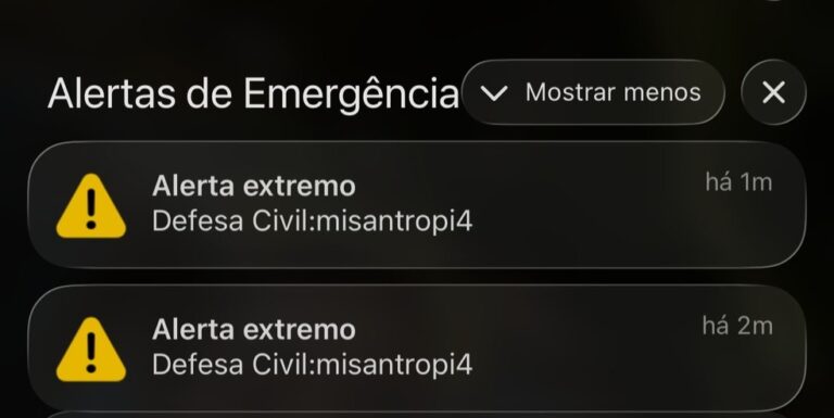 Plataforma Defesa Civil Alerta sai do ar após suspeita de ataque hacker