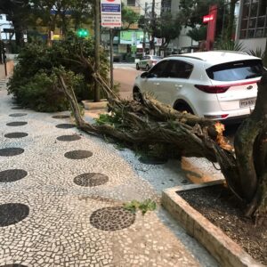 ventania em Santos