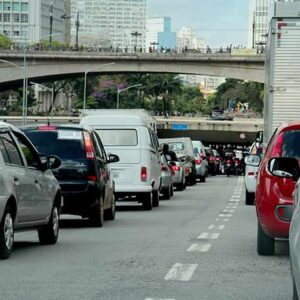 congestionamento em São Paulo
