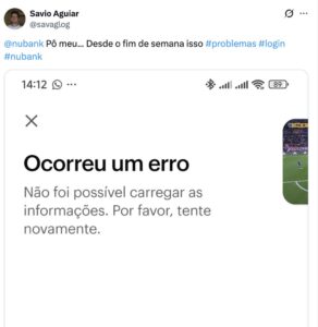 Pix do Nubank falha e fica fora do ar nesta sexta-feira