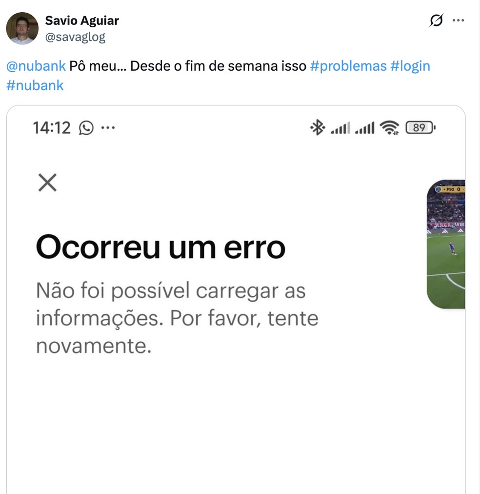Pix do Nubank falha e fica fora do ar nesta sexta-feira