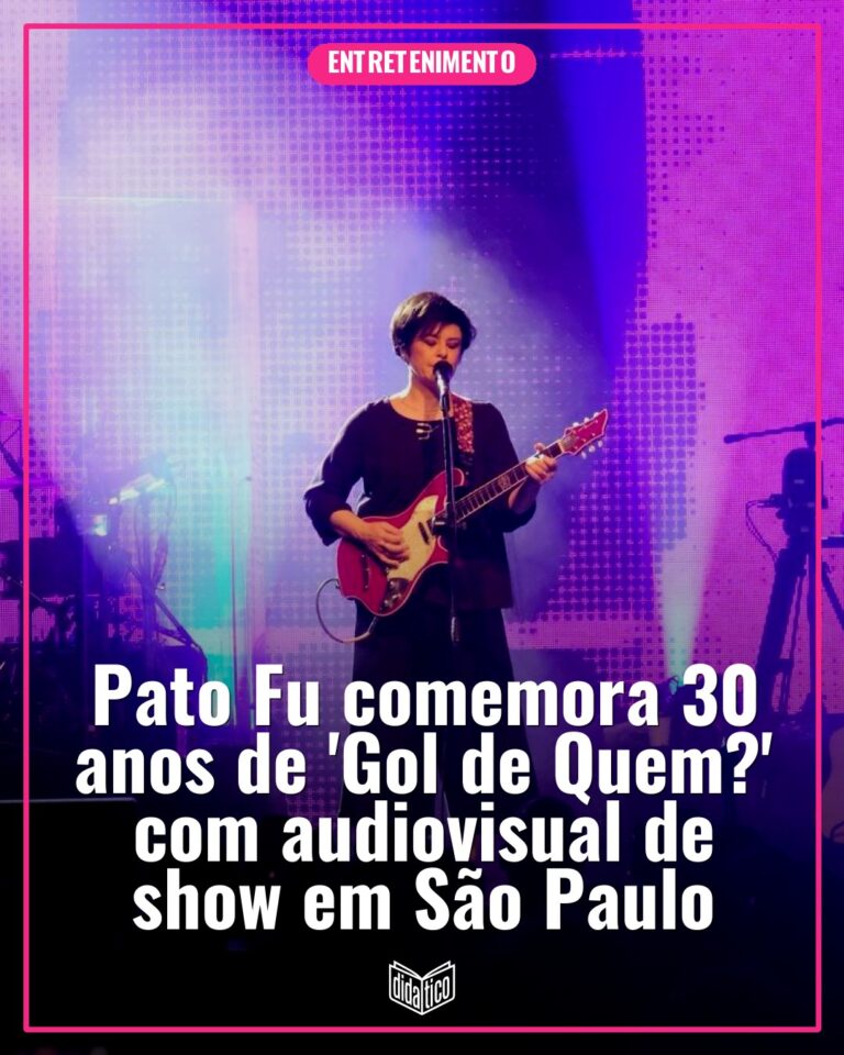 Pato Fu comemora 30 anos de ‘Gol de Quem?’ com audiovisual de show em São Paulo