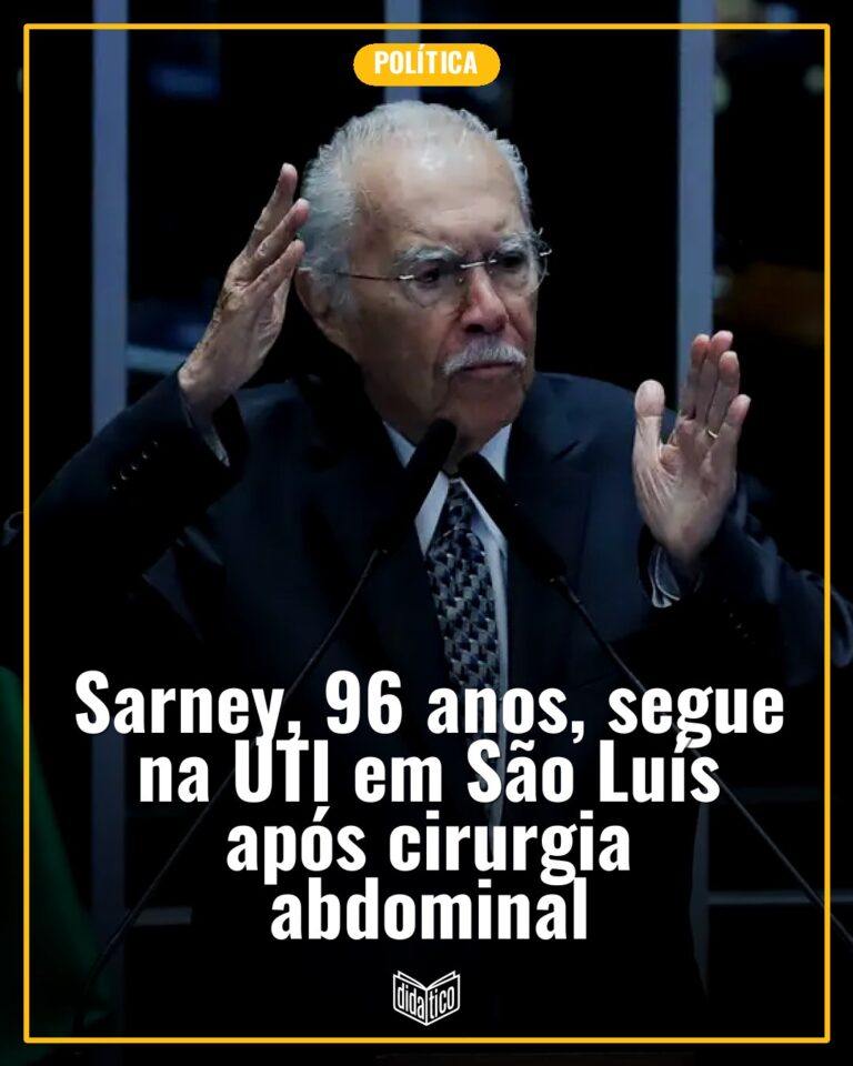 Sarney, 96 anos, segue na UTI em São Luís após cirurgia abdominal