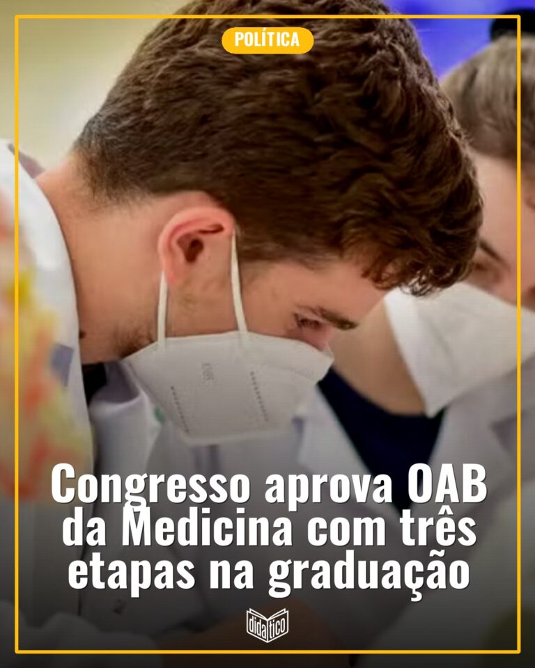 Congresso aprova ‘OAB da Medicina’ com três etapas de avaliação durante a graduação