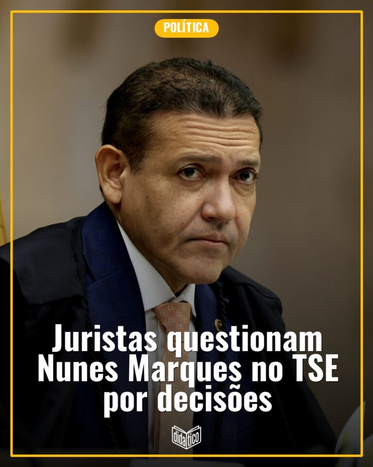 Juristas questionam Nunes Marques no TSE por decisões sobre canal ‘Exército do Lula’