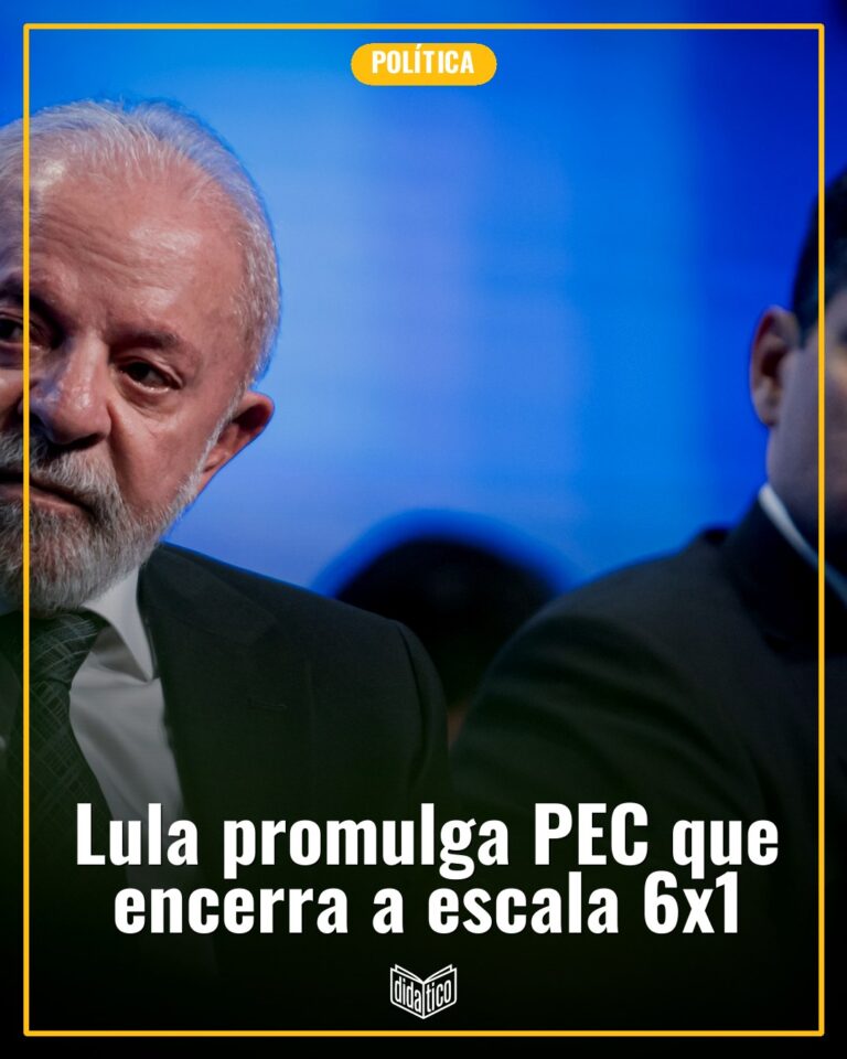 Lula participa da promulgação da PEC que encerra a escala 6×1 e reduz a jornada de trabalho
